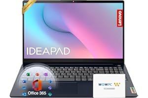 Lenovo IdeaPad 15.6 inch Laptop Computer with Microsoft 365 Home and Business • 12GB RAM • 256GB PCIe SSD • Intel Core • Wi-F