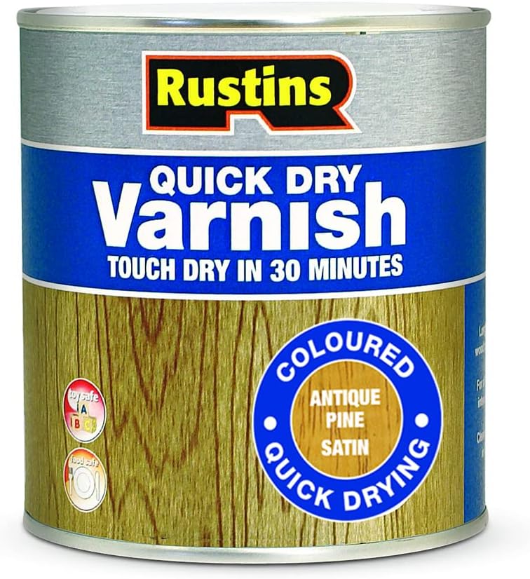 Rustins Quick Dry Varnish Antique Pine 500ml