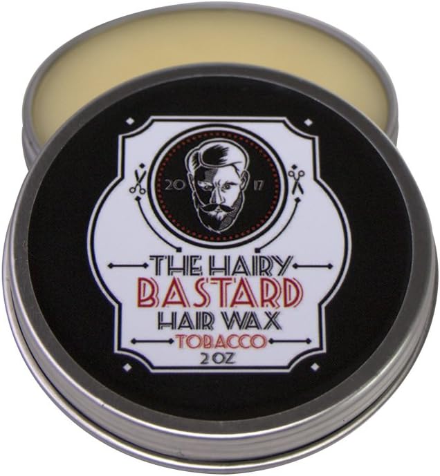 THB All Natural Hair and Beard Wax for Men - Infused with Beeswax and All Natural Ingredients - Medium Hold and Gives a Light Sheen (Tobbaco, 2 Oz)