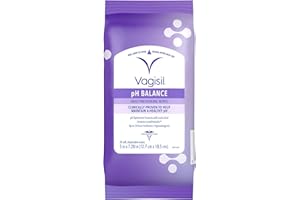 Vagisil pH Balance Daily Freshening Wipes for Feminine Hygiene in Resealable Pouch, Gynecologist Tested & Hypoallergenic, 20 Wipes (Pack of 1)