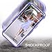 Samsung Galaxy S8 Plus Case, Hocase Shockproof Full-Body Protection Silicone Rubber Bumper+Hard Shell Hybrid Protective Case w/ Raised Edges for Samsung Galaxy S8 Plus (2017) - Lavender Purple