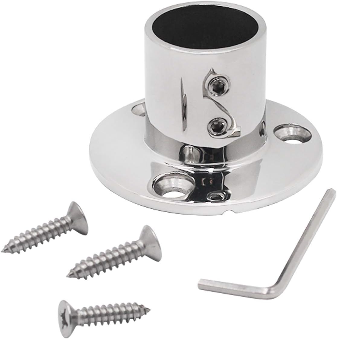 SHENGHUISS 11/5 Inch（30.7 MM） 90 Degree Boat Handrail Round Base