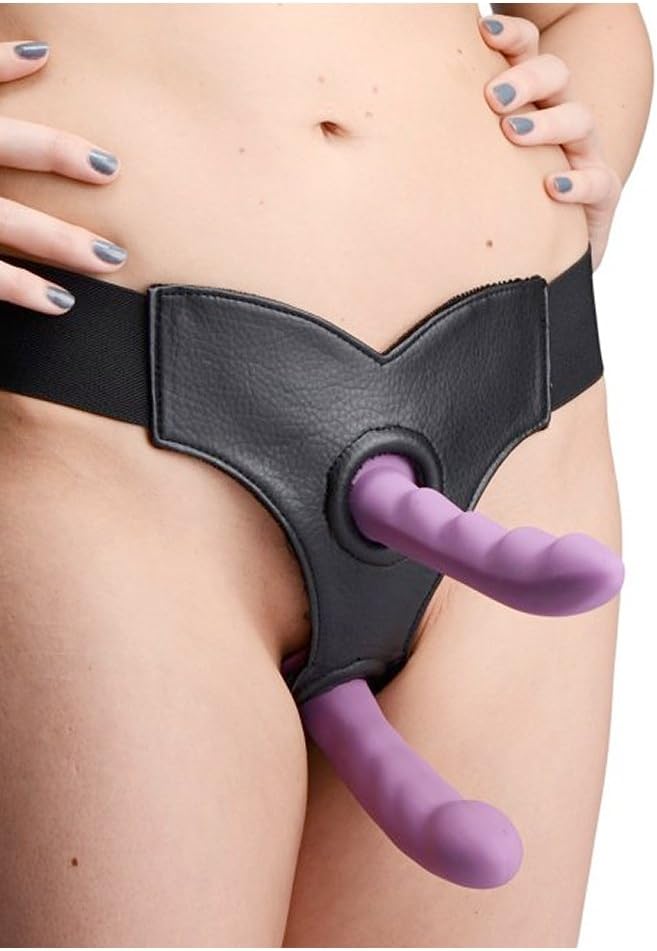 Strap U Crave Double Penetration Faux Leather Strap On - Image 5