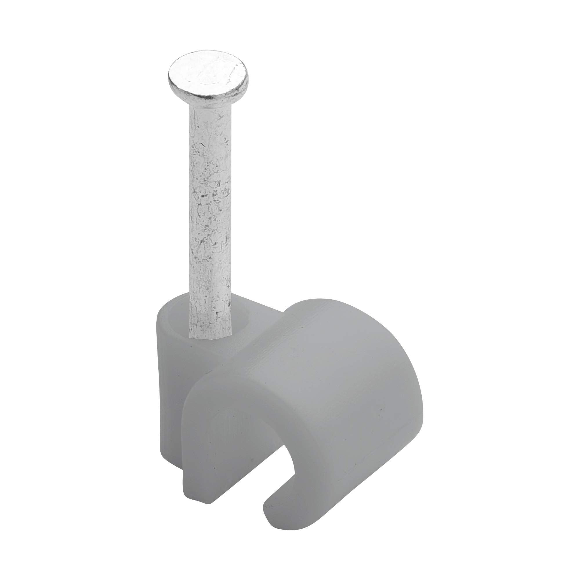 Cable Ties – Cable Tidy – Electrical Cable Attachment – Cable Clips – Cavalier Cable Tie with Steel Nail – 25 Wire Ties D20/25 Grey