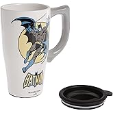 Spoontiques - Ceramic Travel Mugs - Batman Cup - Hot or Cold Beverages - Gift for Coffee Lovers