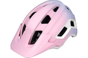 OUWOR Bike Helmet for Adult & Youth, Lightweight MTB Helmet with Adjustable Visor for Mountain/Road Cycling, 2 Sizes for Men Women Boys Girls