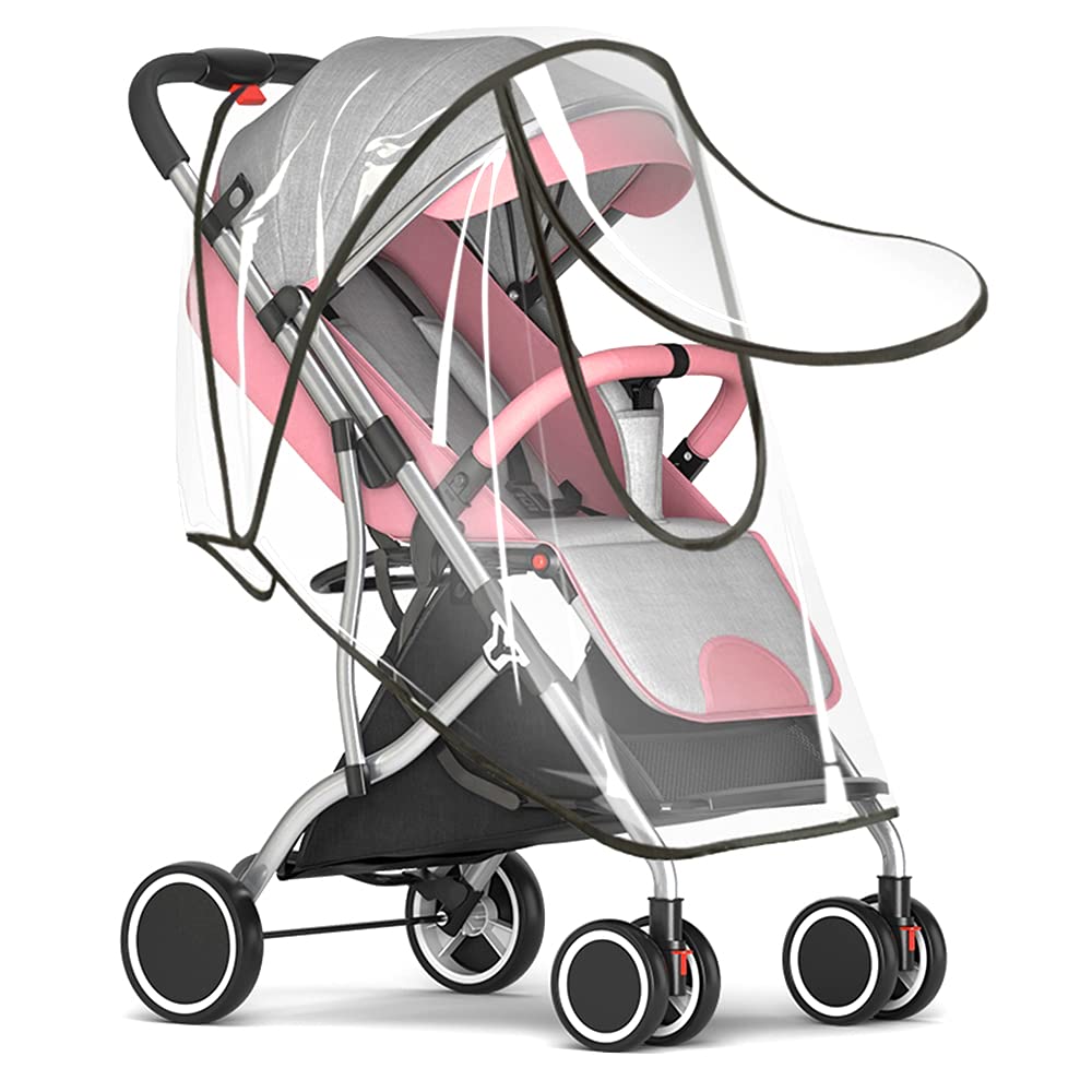 Universal rain cover for pushchairs, rain cover for pushchairs, protection against rain and wind, good air circulation EVA material