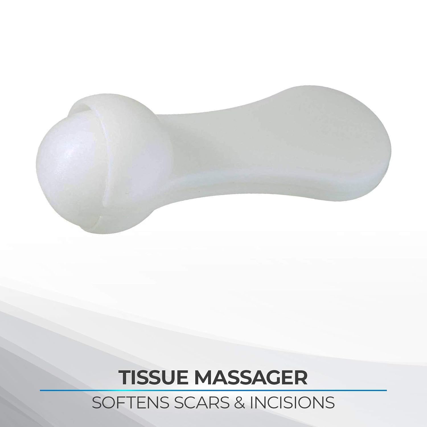Rolyan Scar Tissue Massage Tool, Scar Massager with Wooden Grip