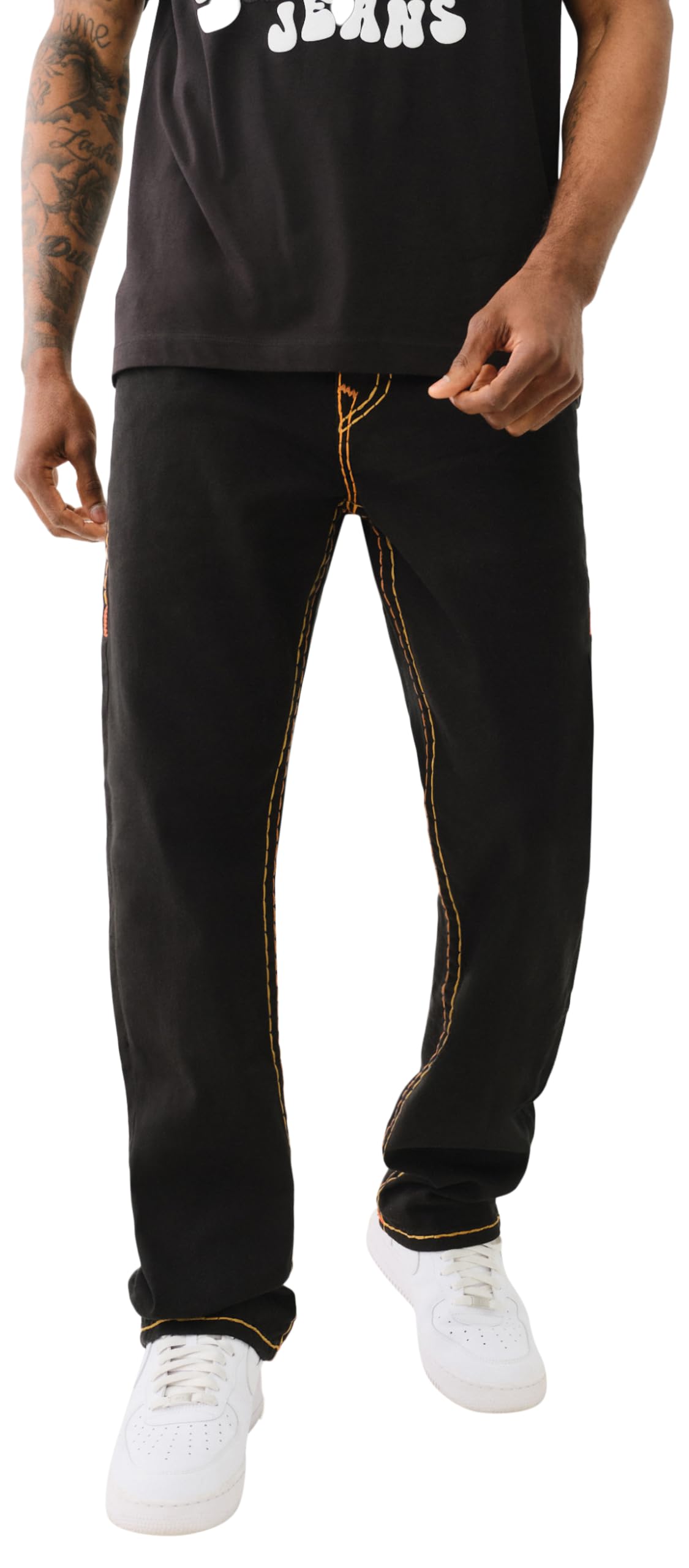 Photo 1 of True Religion Men's Ricky Super T Flap 1/2", 25B Black Rinse, 33