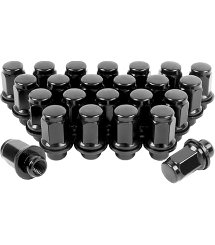 Snapklik.co : Set Of 24, 12x1.5 1.85 Inch Length 13/16 Hex OE Factory Ag Lug Nuts For