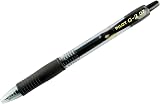 Pilot G207 Retractable Gel Rollerball 0.7 mm Pack of 3 Black Pens