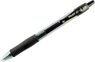 Pilot G207 Retractable Gel Rollerball 0.7 mm Pack of 3 Black Pens