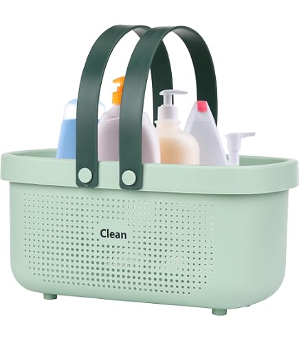Panier Rangement Salle De Bain Transparent – Avec Anse, Plastique, 25,5x16,5 Cm, Multi-usage - 10