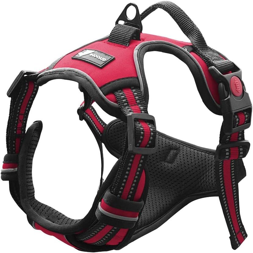 TBM GIYOOMI No Pull Dog Harness, Red, L (Chest: 60-73cm | Neck: 42-68cm) - Image 3