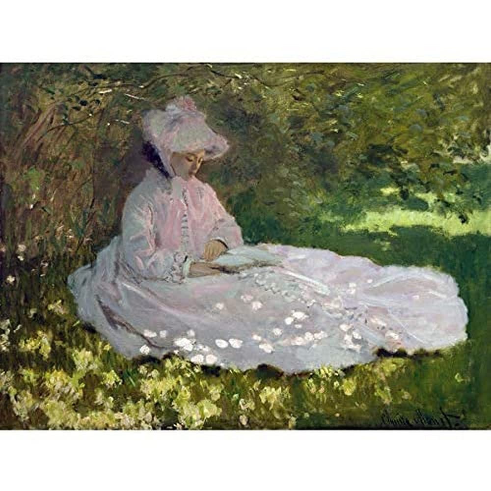 Claude Monet Springtime Art Print Canvas Premium Wall Decor Poster Mural