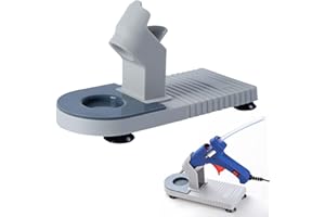 HINBKENLA Glue Gun Stand,Heat Gun Holder,Hot Glue Gun Stand With Non-Stick Silicone Mat, Suction Cups,Glue Gun Holder Stand,Glue Gun Holder,For Make Your Diy, Crafts, Home School Project Well Bars Orderly