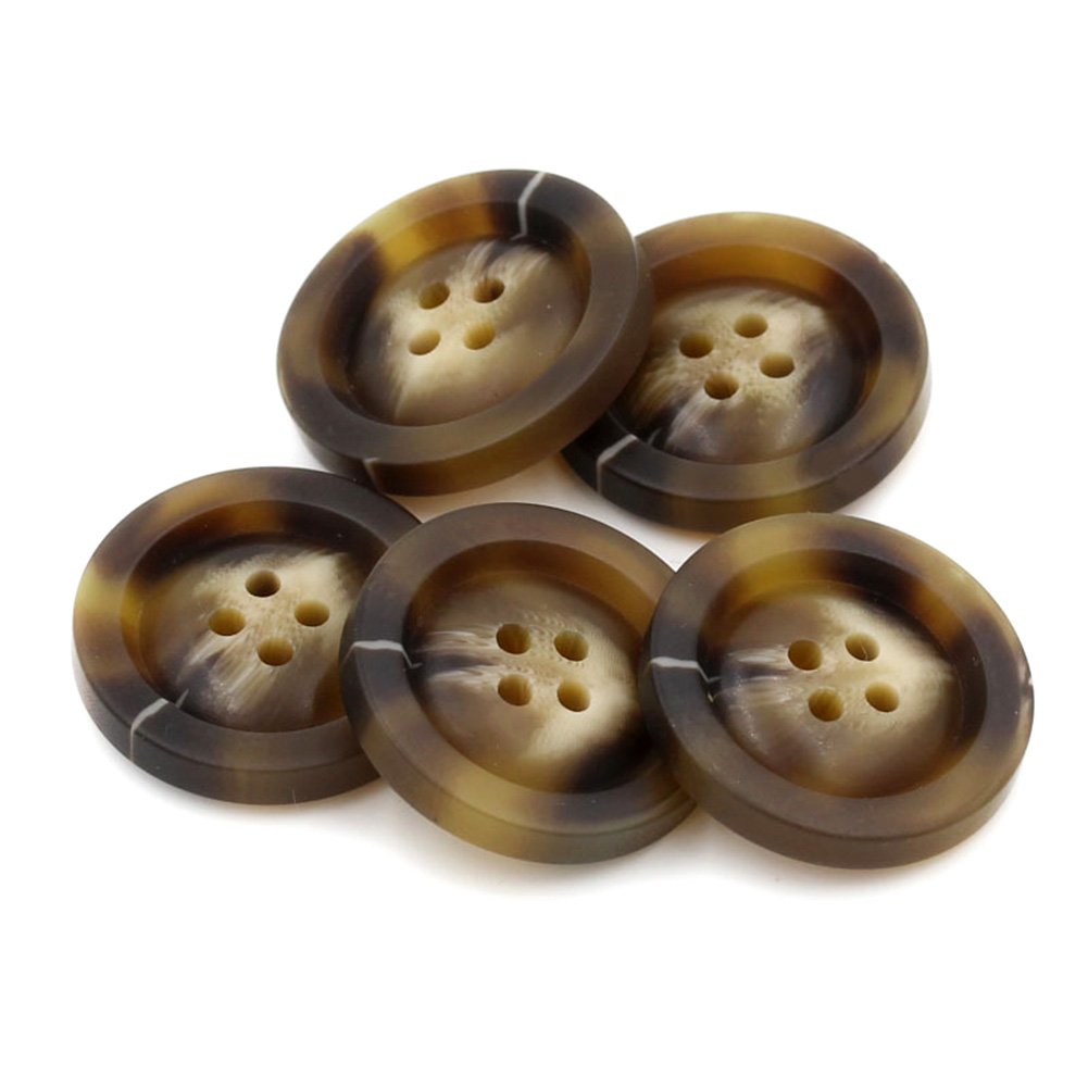 10 Pieces Resin Buttons Coat Buttons Suit Crafting Sewing Pattern Bulks 4 Holes