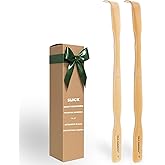 Slick- Bamboo Back Scratcher, 16.5", 2 Pack, Long Handle | Wooden Back Scratcher for Men &amp; Women, Smooth Edges, Triple Polished Finish for Comfort, Relaxation &amp; Daily Use