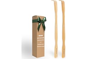 Slick- Bamboo Back Scratcher, 16.5”, 2 pcs, Back Scratcher for Men and Women