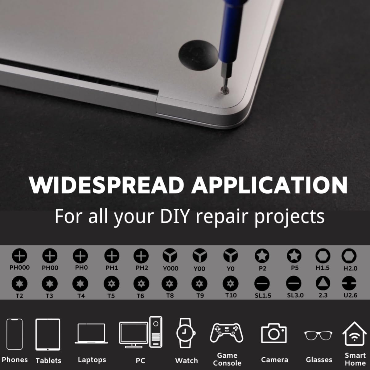 FANACAN Feinmechaniker Schraubendreher Set, Mini Werkzeug Set mit Torx T5 T6 T8 T9 T10, usw, Reparatur Kit für iphone, ipad, Macbook, Switch, PS4, PS5, Xbox, Laptop, Computer, PC, Brille, Uhren, usw 3