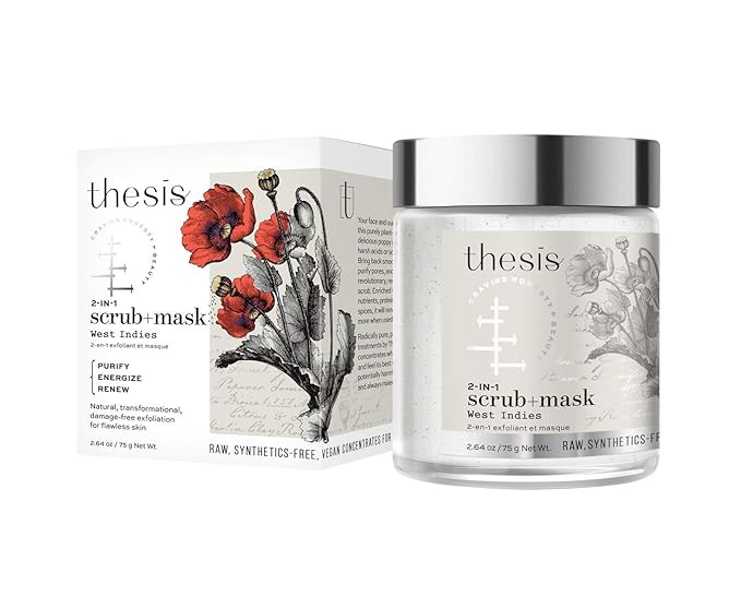 face scrub exfoliating face wash natural & organic face cleanser and face exfoliator