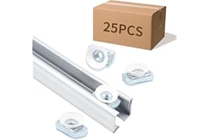 AOIGU 25PCS Strut Channel Cone Nuts,3/8"-16 Unistrut Hardware Nut with Zinc Electroplate Finish,Twirl Nuts for Unistrut Channels