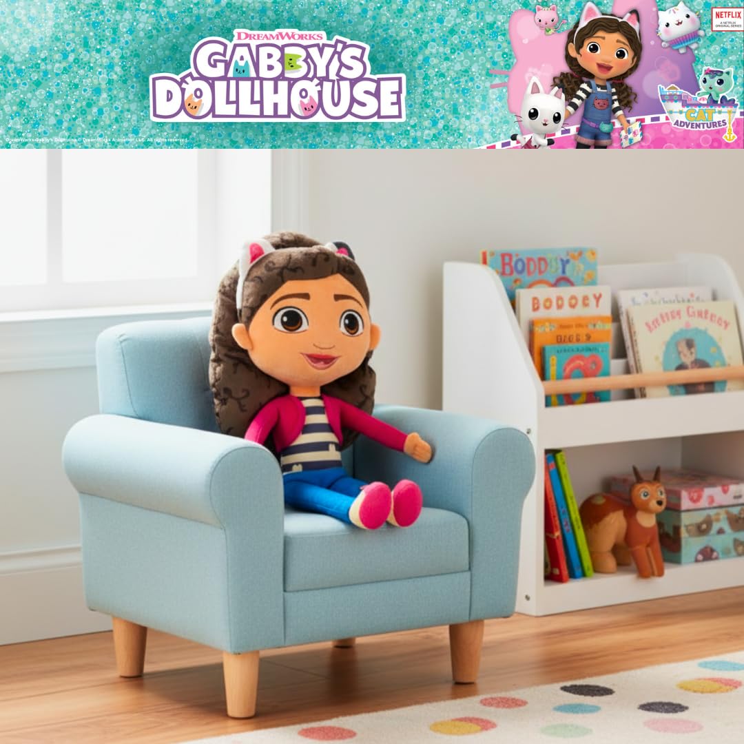 Franco DreamWorks Gabby's Dollhouse Kids Bedding Super Soft Plush Decorative Throw Cuddle Pillow, (Officially Licensed Product)