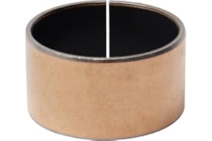 Aicosineg Oilless Bushings Sleeve Bearing Solid Friction Oilless Bushing 1.96in Bore x 2.16in OD x 1.18in Length Plain Bearings Wrapped Bushing Carbon Steel Base 5030 Sleeve Bearings