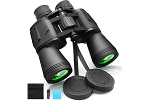 ZIYOUHU Binoculars for Adults and Kids,20x50 High Power Military Binoculars,Low Light Night Vision Waterproof HD Compact Binoculars,BAK4 Prism FMC Lens for Bird Watching Hunting Travel Football Stargazing