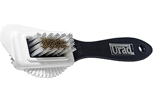Deluxe Suede/Nubuck Brush for Shoes - 4 Sided Design - Nylon and Brass Bristles - Made in Germany