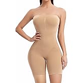 JOYSHAPER Tummy Control Shapewear Bodysuit for Women Seamless Mid Thigh Compression Shapewear Full Body Shaper