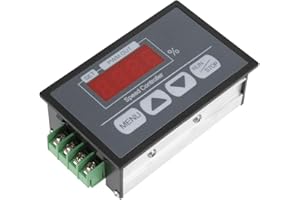 YANMIS DC Motor Controller 6-60V 30A Motor Speed Controller with Digital Display for Setting The Slow Start and Stop Time of The DC Motor