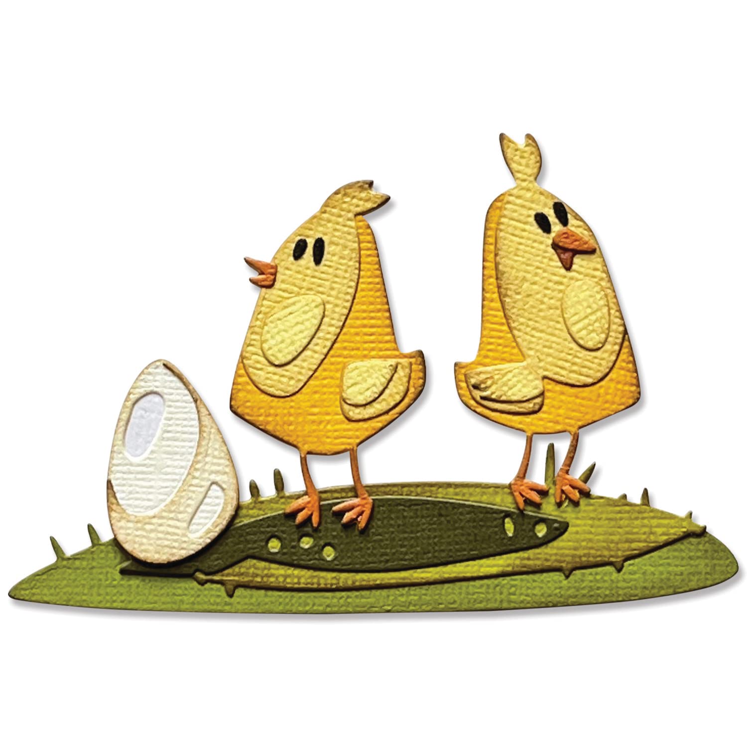 Sizzix Thinlits Die Set 12PK Papercut Chicks Colorize by Tim Holtz, 665854, Multicolor, One Size
