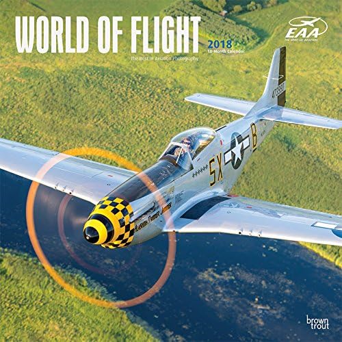 Airplanes, World of Flight EAA 2018 12 x 12 Inch Monthly Square Wall Calendar, Aircraft Pilot (Multilingual Edition)