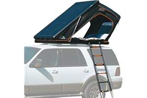 Topoak Pop Up Rooftop Tents Hard Shell for Camping,Waterproof SUV Car Jeep Overland Tent,Car Truck Bed Tent Triangle Aluminium Black,RTT Easy 30s Setup-Topoak Galaxy