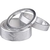 Spank Spacer Kit (Silver, 3/6/12mm) Bike Headsets &amp; Accessories, Bike Headset Spacer, Bicycle Headset Spacer for 1 &amp; 1/8 Inch Stem, Aluminium Alloy Bike Stem Spacers for MTB BMX Mountain Road Bikes