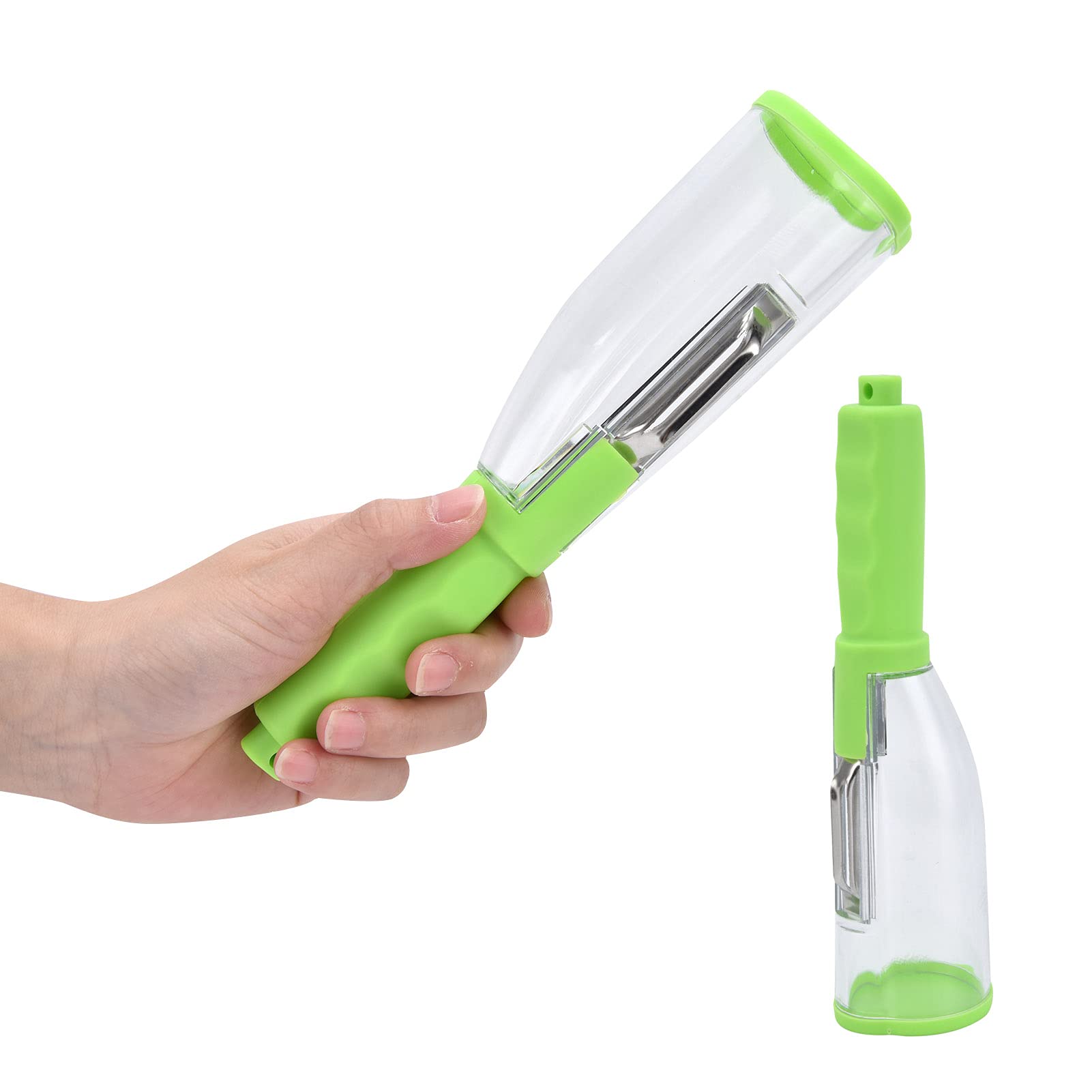 Potato Peeler,Vegetable Peeler Multifunction Peelr with Storage Box Ergonomic Non-Slip Handle for Kitchen Peeling Carrot Vegetables and Fruits