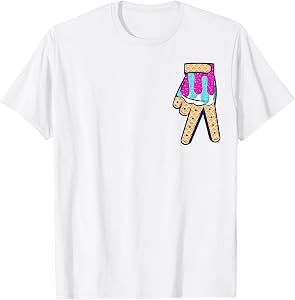Baseball Ice Cream Drip T-Shirt for Boys Home Plate Glove Graphic Tees and T Shirts