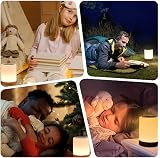 Caxmtu LED Night Light Touch Lamp 8 Color RGB Dimmable Rechargeable view 6