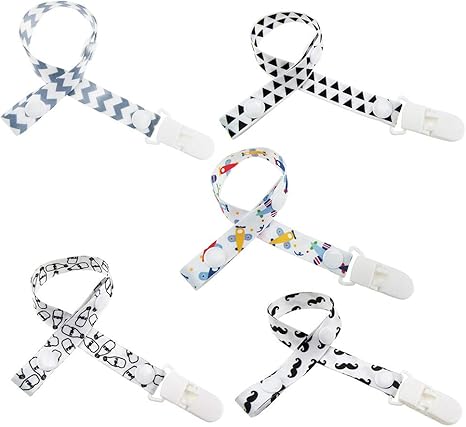 Amazon Co Jp Liebeye 5pcs おしゃぶりクリップホルダー 赤ちゃん 子供 幼児 リップルミルク 三角形 かわいい おまんこ ホルダー クリップ ホーム キッチン