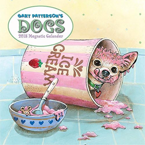 2018 Patterson Dogs Magnetic Wall Calendar