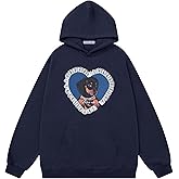 Aelfric Eden Womens Graphic Hoodies Lace Dog Pullover Hoodie Unisex Oversized Y2K Cute Hooded Sweatshirt