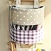 Sex Rabbit Hanging Closet Storage Organizer Linen Fabric Wall Door and Over Door Storage Bag 3 Pockets