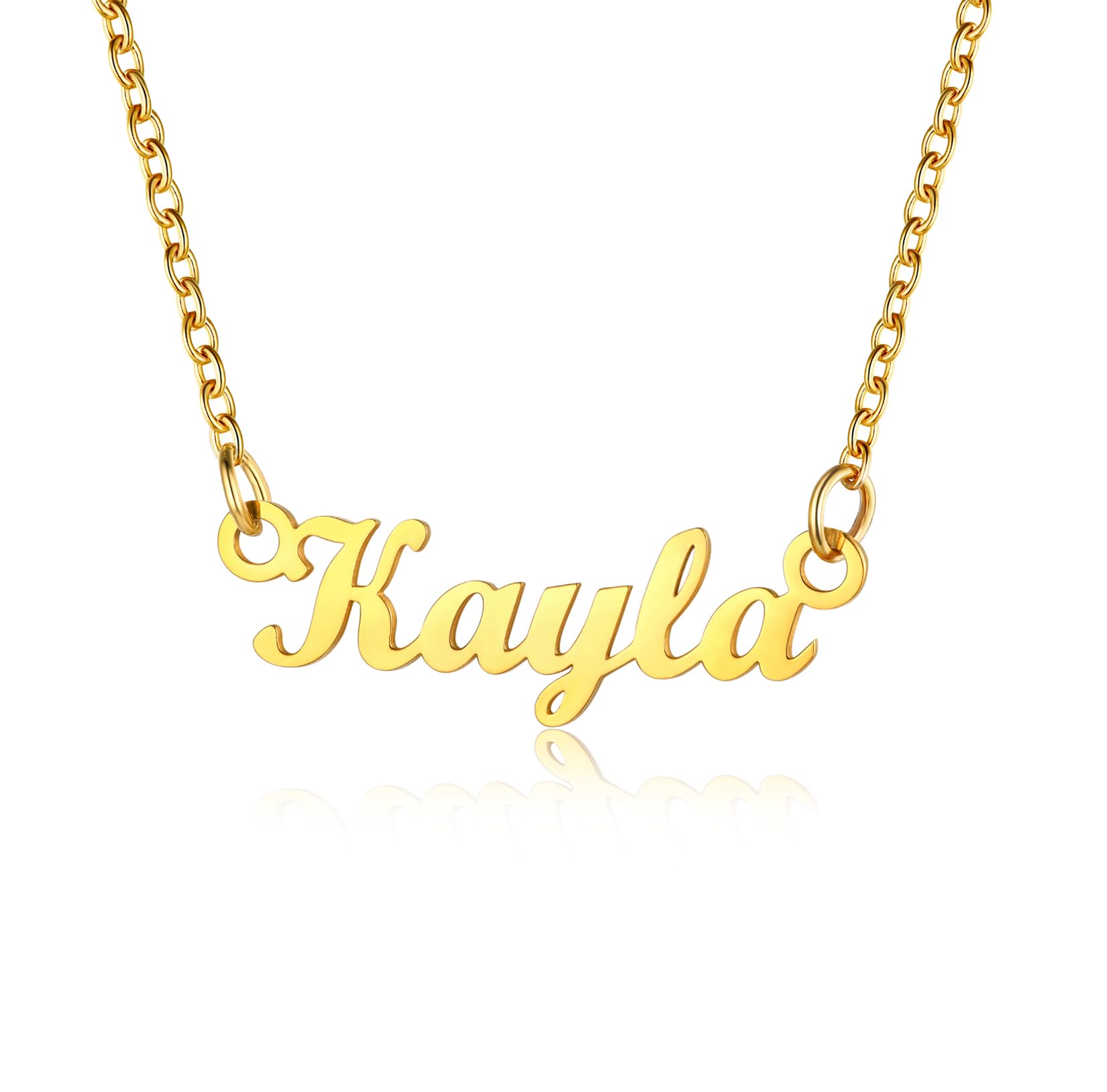 U7 Necklace Gold Kayla Gold Chain Pendant Necklaces with Name — image 1