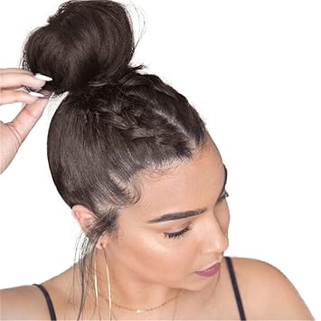 Schwarze perucke mit dutt Clearance