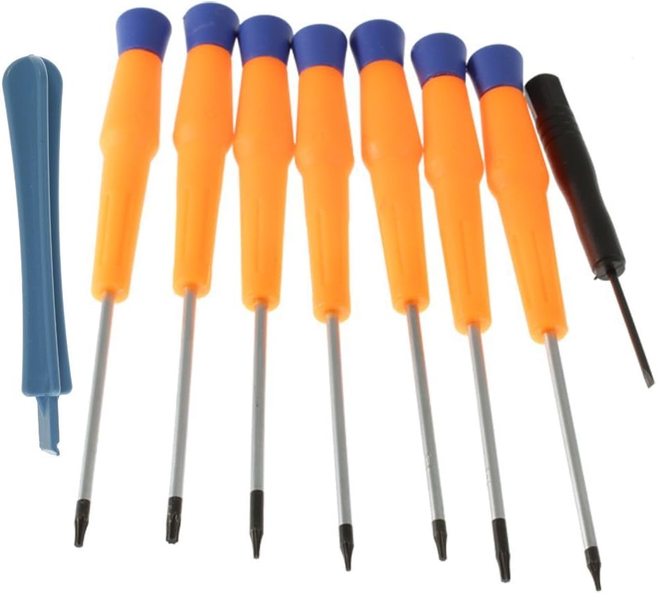 9 Items Combo Tool Repair Kit Precision Screw Driver Set Torx Flat Head