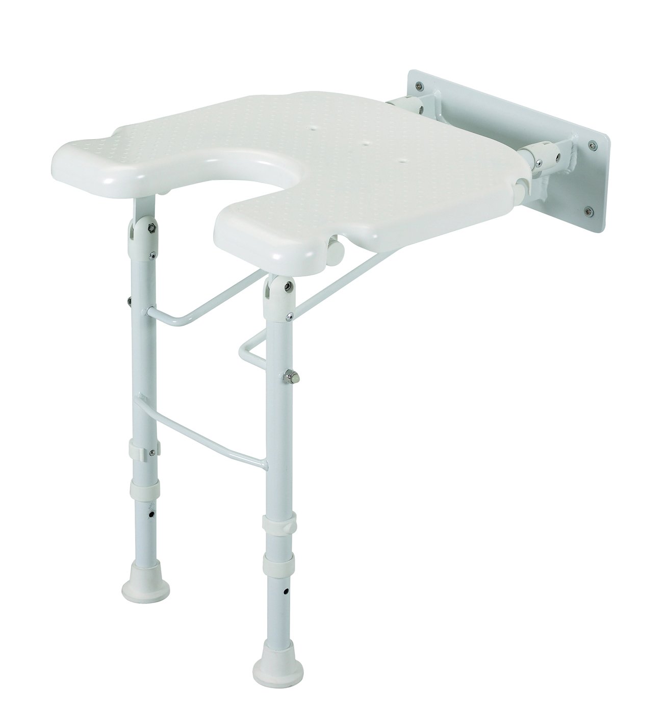 Patterson Medical Wall Mounted White Line Shower Seat Amazon.co.uk