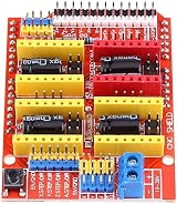 Fdit CNC Shield Expansion Plate 4x A4988 Heatsink Stepper Motor Controller 3D view 7