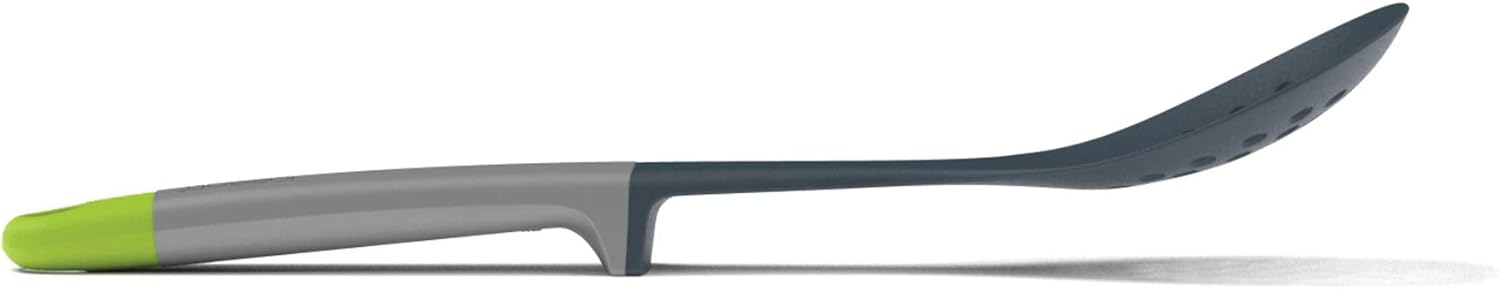 Joseph Joseph Elevate Nylon Slotted Spoon with Integrated Tool Rest, One-Size, Gray/Green: Kitchen & Dining