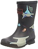 Joules Boy's Rain Boot, Sharks, 10 Little Kid